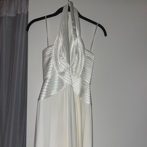 Selling a white, size 2, BCBG long dress.